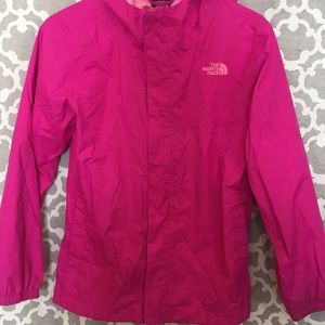 North Face Girls Pink Rain Jacket